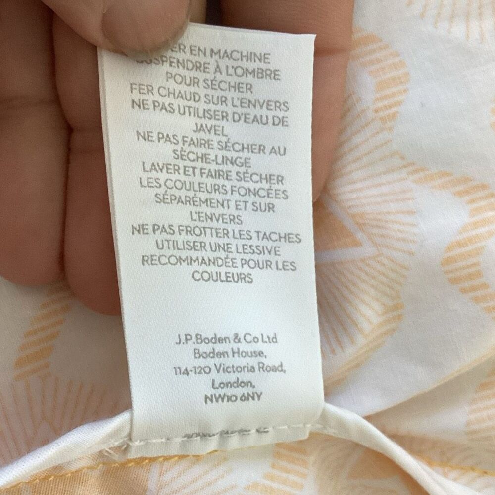 Boden Anastasia Yellow Star Shirt Dress Women’s 6R Fit & Flare - Picture 11 of 11